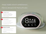 Blue Hands-Free Wearable Electric Breast Pump - Portable, Quiet & Rechargeable with LED Display V888-ELOSUNG36107