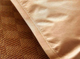 Home Textile Rattan Mat Grid Fitted Sheet Set Summer Cool Bed Cover V1294-YM0901-JY22475-04