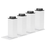4Pcs Sofa Leg Aluminium Alloy Square Adjustable Cabinet Foot Furniture Hardware Fittings120mm V1294-YM0721-3114210001112