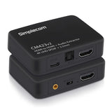 Simplecom CM423v2 HDMI Audio Extractor 4K HDMI to HDMI and Optical SPDIF + 3.5mm Stereo V28-CM423V2
