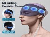 6D Airbag Heat Therapy Head & Eye Massager Three-Level Constant Warmth Aids Sleep, Multi-Mode V1232-YDAMY-001