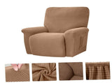 Chocolate Polyester Armchair Slipcover, Comfortable Washable Chair Cover for Home, Easy to Use, 1 V1192-AZ-W-27201