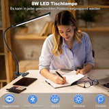 8W Dimmable Usb Desk Lamp With 3 Modes 10 Brightness Levels LED Desk Lamp For V1188-MS-227-2285