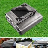 Instahut Tarp Tarpaulin 9x12m Canvas Camping Heavy Duty Sun Cover TARP-BKSI-9X12