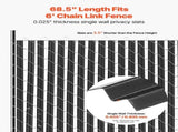 Bottom Locking Privacy Slats, Single-Wall Vertical Bottom-Locking Slats for Chain-Link Fence, V952-DBYSBTDBPE6FQ52L1V0