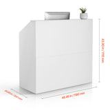 Reception Desk, 1180 x 500 x 1115 mm Rectangular Front Table, Office Reception Desk, Retail V952-YBQTJXWCTBDCYNOVBV0