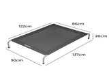 PaWz Elevated Trampoline Pet Bed Dog XXL Grey XX-Large PT1221-XXL-GY