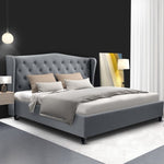 Artiss Bed Frame King Size Grey PIER BFRAME-E-PIER-K-GY-AB