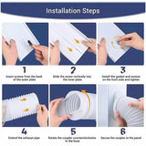 Portable Air Conditioner Window Kit Exhaust Hose Adaptor Pipe & Slide Plate V63-952621