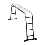VEVOR Multi-Purpose Folding Ladder 7-in-1 4 Step 15.5ft with Scaffolding Plank V952-DGNZDTLHJ4JPVKGVPV0