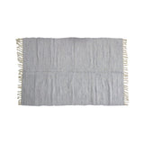 Large Chindi Cotton Handmade Floor Mat with Tassels 90 x 150 cm Light Grey V442-BZO-FLOORR-LARGECHINDI-LIGHTGREY-RE