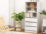 Artiss 3 Chest of Drawers Tallboy Cabinet White FURNI-L-CDR-3D3S-WH-AB