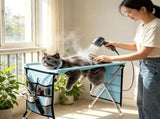 Pet Grooming Sling Hanging Restraint Bag for Cats - Breathable Suspended Bed for Bathing, Nail V1366-AZ2-W-16050