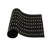 Streak Bamboo Table Runner 140 x 33cm Black Silver V442-JTC-TABLER-BAMBOOEM3BL-BLACK-RE