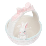 Easter Bunny Candy Dish Ceramic Basket Bowl Fruit Bowls Key Holder Ring Holder Rabbit Easter Home V1189-WXFWAL-20260326-02613