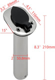 2PCS Boat Stainless Steel Polished Fishing Rod Holder Flush Mount 15/30/90 Degree Casting Flange V1259-DP01-A-1270