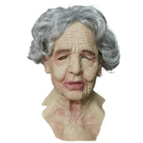 Halloween Latex Face Cover Novelty Old Man Horror Heagear for Masquerade Party V1294-YM0717-10178849