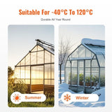 VEVOR 14 Pack Polycarbonate Greenhouse Panels 2' X 4' X 0.32'' Roof Sheets V952-SLWDBBSTM4FT0X55VV0