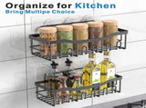 2 Pack Adhesive Shower Caddies, No-Drill Rustproof Bathroom Storage Organisers for Shampoo, V1189-LC-AMZ-00246