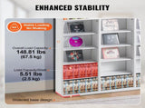 Media Storage Cabinet, 9-layer DVD Shelf Holds up to 756 CDs, Adjustable CD Shelves 27 Compartments, V952-DVDCDCCJKFS26LT9HV0