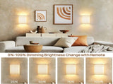 Battery Operated Wall Lights, 2 Pack Boho Decor with Remote Control, RGB Color Rustic Wall Sconces, V1171-CB-WL-MAGNET-RGB-BO-2