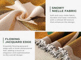 180 x 130 CM Christmas Jacquard Chenille Sofa Cover Throw Blanket with Tassel Fringe , V888-ELOSUNG52342