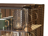 Cup Storage Rack Dustproof Stackable Plastic Clear Cup Organizer Box for Cabinet Desktop Medium V1294-YM0710-3117230285711