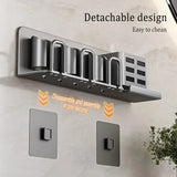 2nd Gen Space Aluminum Toothbrush Holder Drill-Free, Large-Capacity Storage, Water-Draining & V1232-YSJ-JH-002