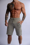 HARD HITTERS SLIM FIT TERRY SHORTS SAGE LARGE V697-SLIM-FIT-TERRY-SHORTS-SAGE-LARGE