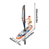 Remote Control Sailing Boat for Racing Surfing with Waterproof LED Light High Low Speed V1370-AZ4-10600