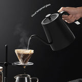 Black Gooseneck Electric Kettle with Temperature Control - 0.8L Smart Pour Over Coffee Kettle V888-ELOSUNG51233