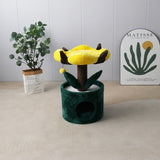 CATIO Bucket Cat House With Enchanted Flower Cat Tree V390-C7116