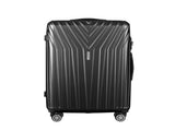 Wanderlite 3 Set Luggage 20-24-28 Inch Suitcase with TSA Lock Carry On Hard Shell Travel Luggage LUG-ABS-STR-3SET-BK