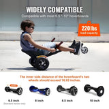 VEVOR Hoverboard Seat Attachment,for 16.5cm20.3cm21.6cm25.4cmHoverboards,with LED Lights,Grips V952-XFHBZYGLKGLKK7YWDV0