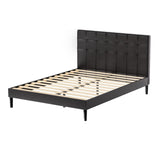 Artiss Bed Frame Double Size LED Black RAVI BFRAME-G-RAVI-D-BK-ABC