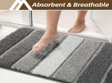 Bathroom Rugs,Ultra Soft Absorbent Bath Mat,Beige Non-Slip TPR Backing Stays in Place, Machine V1107-113-94261-DKG4