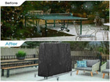 Table Tennis Table Cover, Waterproof Ping Pong Table Cover for Outdoor and Indoor, Anti-UV and V1237-ZY-715-203