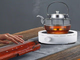 Silent Electric Tea Stove Small Ceramic Hot Plate for Boiling Water Making Coffee Knob Adjustment CN V1294-YM0703-3113230062611
