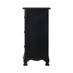 Artiss Bedside Table 3 Drawers Vintage - THYME Black ST-CAB-B-3D-BK