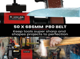 BAUMR-AG Bench Grinder and Belt Sander Combo, 150mm Grinding Disc, 50 x 686mm Linisher, Brushless V219-SNDBELBMG35A