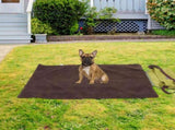 Soft Foldable Green Outdoor Pet Blanket Portable Travel Mat for Dogs Cats V1369-AZ3-W-12241