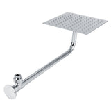 G1/2in Thread Wall Mounted Stainless Steel 8in Rainfall Showerhead Top Spray Shower Head Bathroom V1294-YM0901-3112200109112