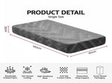 Giselle 25cm Single Memory Foam Mattress Gel Infused Foam Removable Cover FOAM-D-MFM-ECLIPSE-H025-S