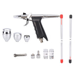 Dual Action Airbrush Compressor Kit Craft Cake Paint Art Sprayer Set Tools V1294-YM0901-JY37078