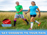 Pairs Compression Socks for Women and Men 15-20 mmHg Gradual Support Knee High Socks for Nurses, V1237-ZY-203-4347