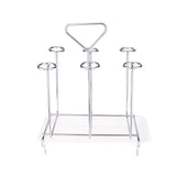 Glass Cup Storage Holder Wine Glass Holder Silver Display Rack for Restaurants Kitchen 1Pcs Back to V1370-AZ4-15330