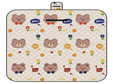 Cute Bow Tie Bear Thick Waterproof Foldable Picnic Mat - 150x200cm for Camping & Beach V888-ELOSUNG46806