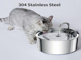 304 Stainless Steel 3.2L Pet Water Fountain with Triple Filtration, Ultra-Quiet Pump, and V1341-ZY-6K3URG8R-C2