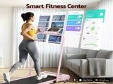 Everfit Treadmill Electric Walking Pad Incline Under Desk 380mm Pink TMILL-380H-INC-PK