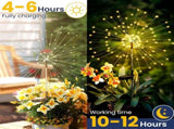 Garden Decor Outdoor Lights 120LED 4Pack, Solar Garden Lights Outside Fairy Firework V1079-SOLARLIGHT02